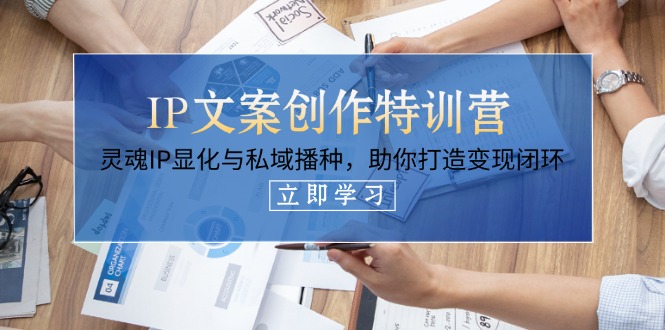 （14330期）IP文案创作特训营，灵魂IP显化与私域播种，助你打造变现闭环（14节课）-阿强资源站