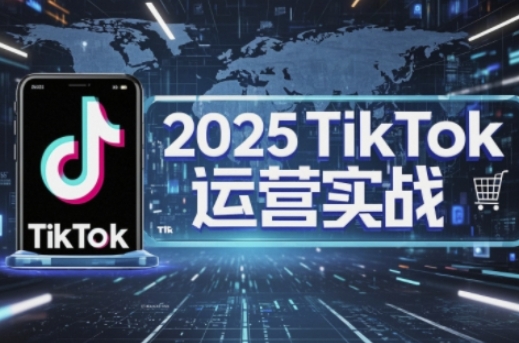 2025TikTok电商运营，掌握TikTok店铺运营核心技巧，实现低成本高转化-阿强资源站