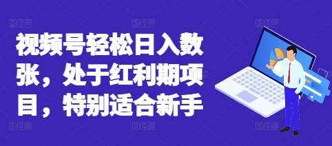 视频号轻松日入数张，处于红利期项目，特别适合新手-阿强资源站