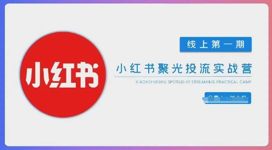 小红书聚光陪跑第一期,教你从0到1玩转小红书聚光投流,搭建小红书付费投流团队,更快的见到效果-阿强资源站
