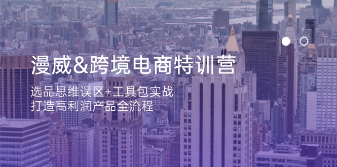 （14295期）漫威 跨境电商特训营：选品思维误区+工具包实战，打造高利润产品全流程-阿强资源站
